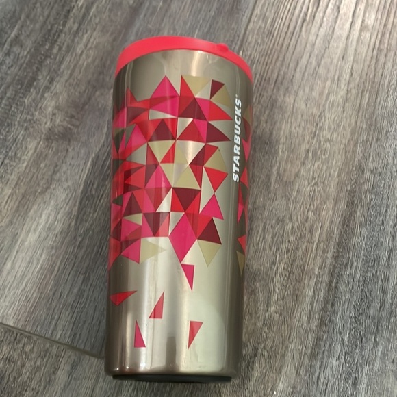2014 STARBUCKS RED DOT COLLECTION STAINLESS STEEL TRAVEL TUMBLER MUG CUP - Picture 2 of 4